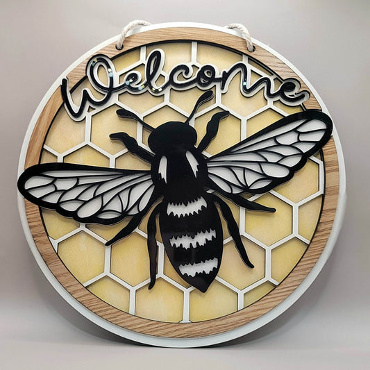 Bee Welcome Sign