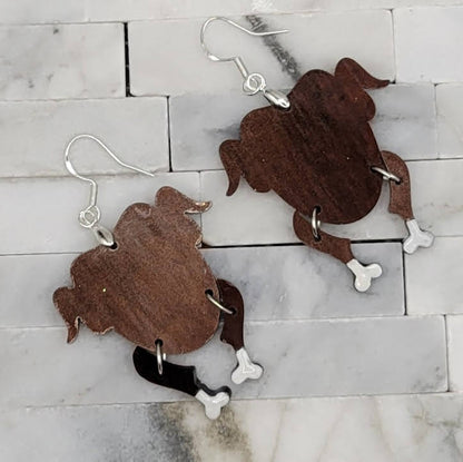 Thanksgiving-Themed Earrings with sterling silver posts/hooks