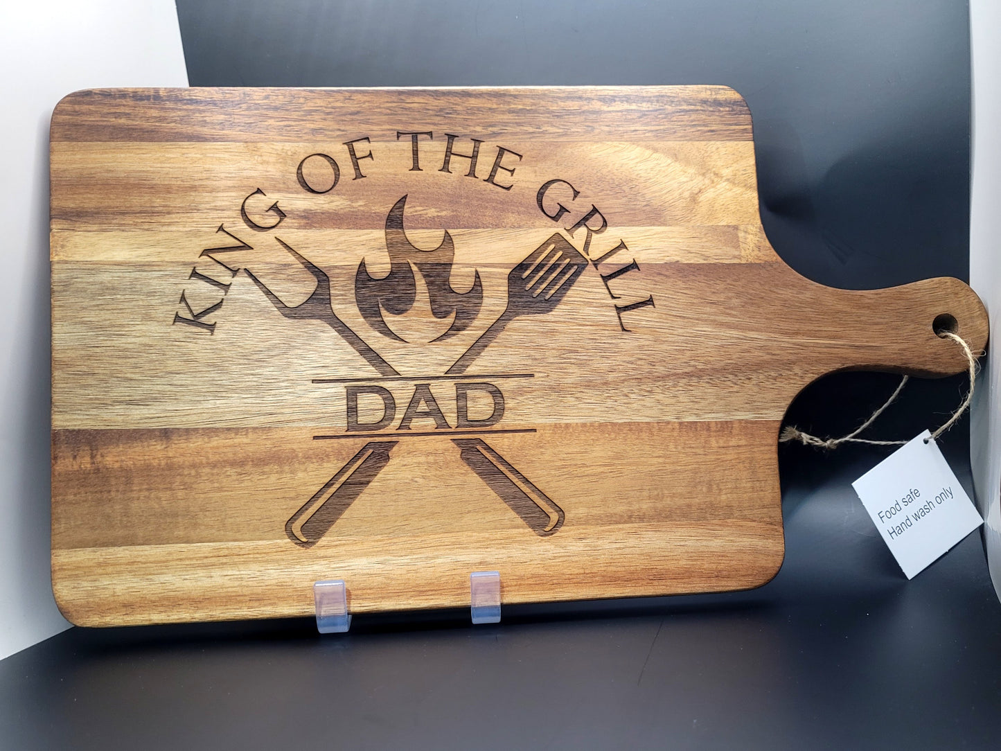 Acacia Charcuterie Board - Dad - King of the Grill